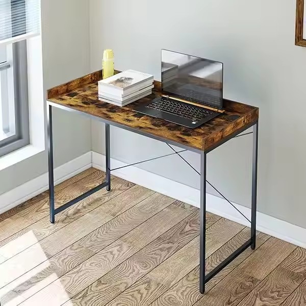 Home office desk with rounded corners